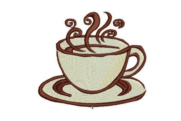 Hot Coffee in White Mug