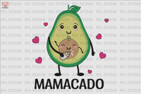 Mamacado Baby Milk Embroidery