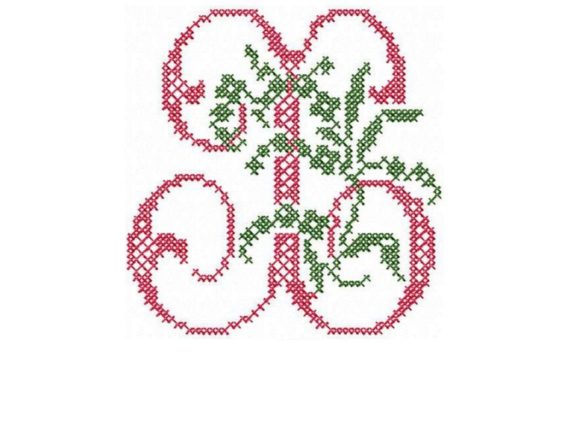 Monogram Letter X: A Boho Embroidery Standout