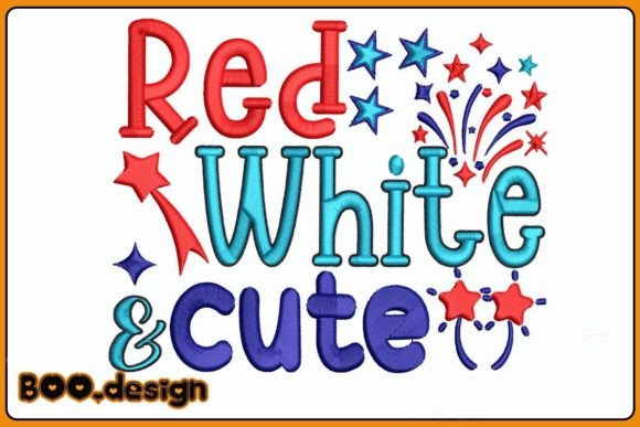 Red White and Cute 4th of July