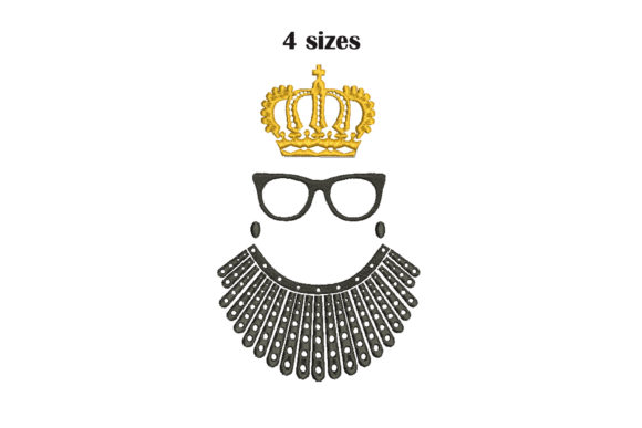 Ruth Bader Ginsburg Embroidery